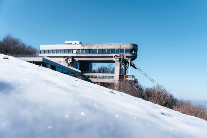 téléphérique hiver