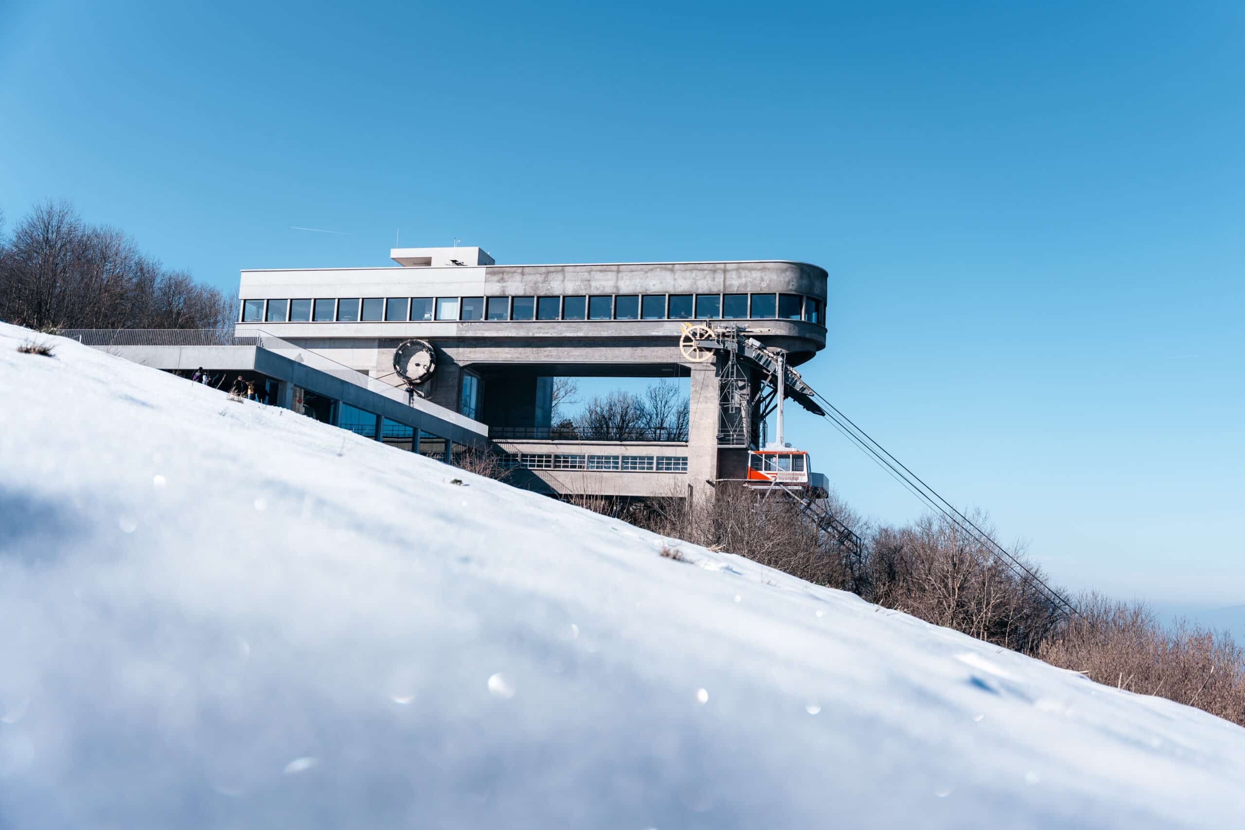 téléphérique hiver