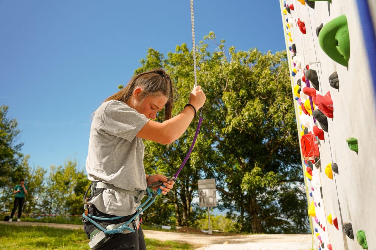 escalade téléphérique