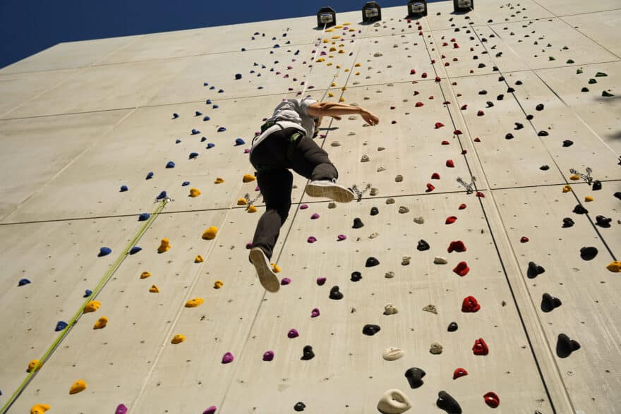 escalade téléphérique